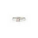 Anillo solitario de oro blanco 18K con circonita central 400-45CB Mujer