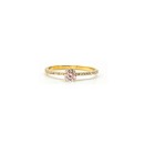 Anillo Oro 18K Solitario Circonitas 612-9578-S/OA Mujer