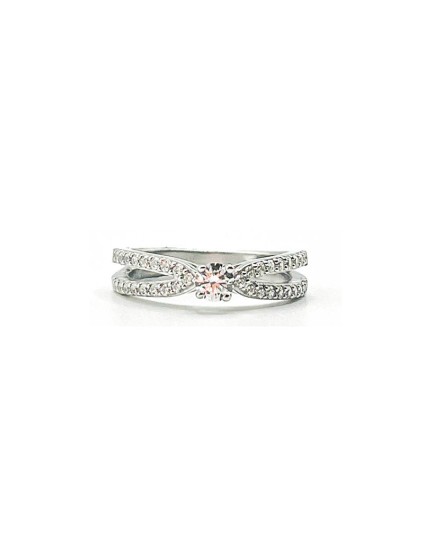 Anel Prata 925 Solitário com Zircónias Mulher | Joyeria Parejo