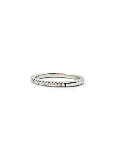 Anel Prata 925 com Zircónias Carril CTS234 Mulher | Joyería Parejo