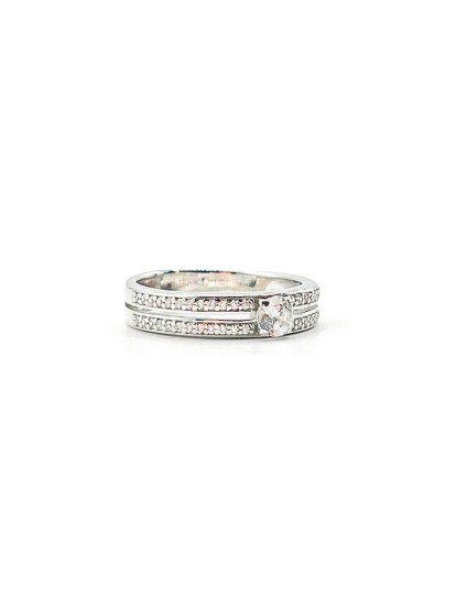 Anillo Plata 925 Solitario Circonitas 337870.1 Mujer | Joyería Parejo