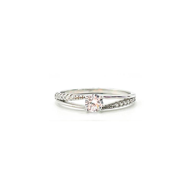 Anillo Plata 925 Solitario Circonitas CTS321 Mujer  Joyería Parejo