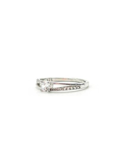 Anillo Plata 925 Solitario Circonitas CTS321 Mujer  Joyería Parejo