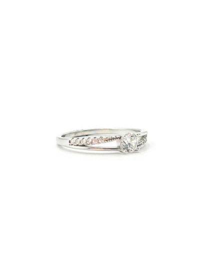 Anillo Plata 925 Solitario Circonitas CTS321 Mujer  Joyería Parejo