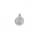Medalla Redonda de San Marcos Evangelista en Plata de Ley 925 mls de 21mm