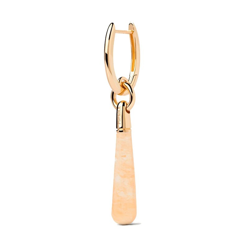 Pendiente Aro PDPaola Aventurina PG01-090-U Mujer | Joyería Parejo