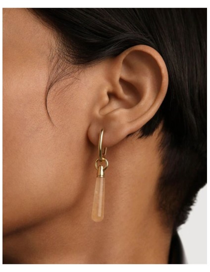 Pendiente Aro PDPaola Aventurina PG01-090-U Mujer | Joyería Parejo
