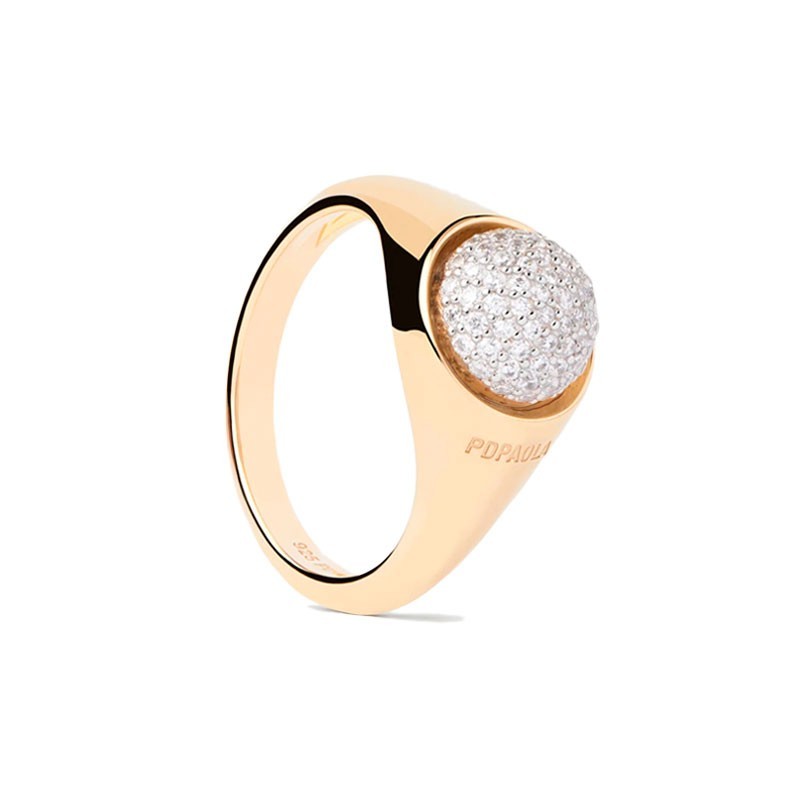 Anillo PDPaola Pavé Moon AN01-B21-14 Mujer | Joyería Parejo