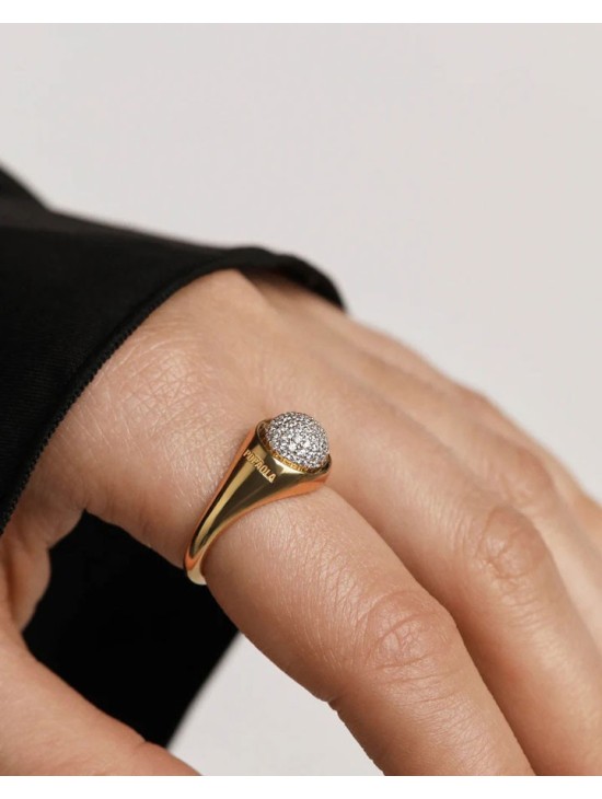 Anillo PDPaola Pavé Moon AN01-B21-14 Mujer | Joyería Parejo
