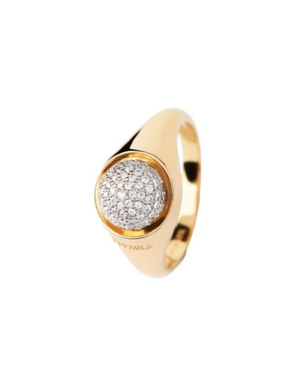 Anillo PDPaola Pavé Moon AN01-B21-14 Mujer | Joyería Parejo