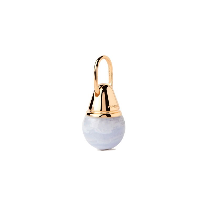 Colgante Charm PDPaola Ágata Azul PE01-084-U Mujer | Joyería Parejo