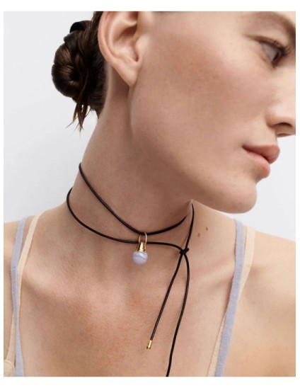 Colgante Charm Ágata Azul PDPaola PE01-084-U Mulher | Joyeria Parej