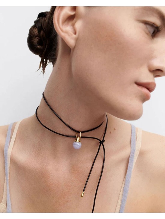 Colgante Charm PDPaola Ágata Azul PE01-084-U Mujer | Joyería Parejo
