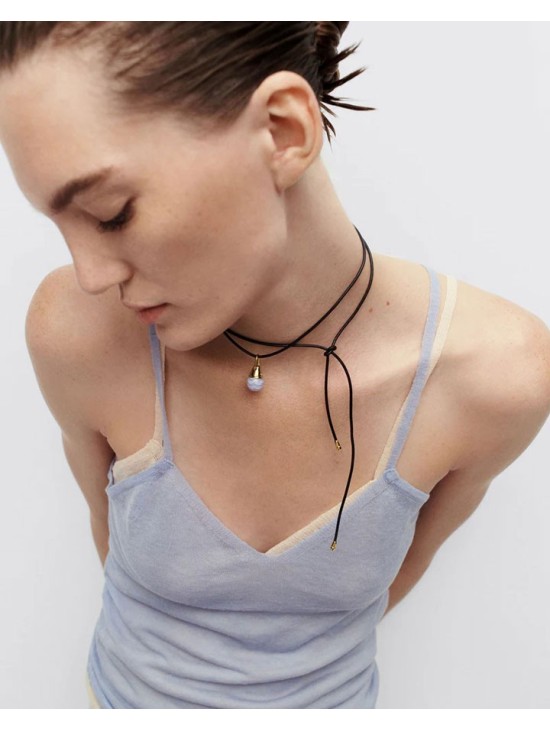 Colgante Charm PDPaola Ágata Azul PE01-084-U Mujer | Joyería Parejo