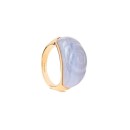 Anillo PDPaola Ágata Azul Shell AN01-C59-12 Mujer Talla 12
