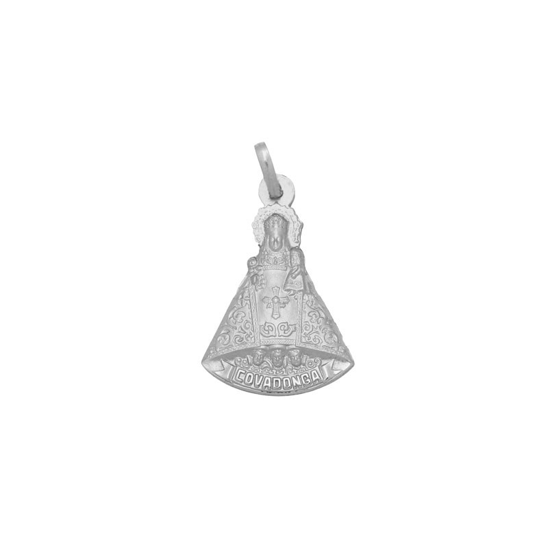 Medalla de la Virgen de Covadonga en Plata de Ley | Joyería Parejo