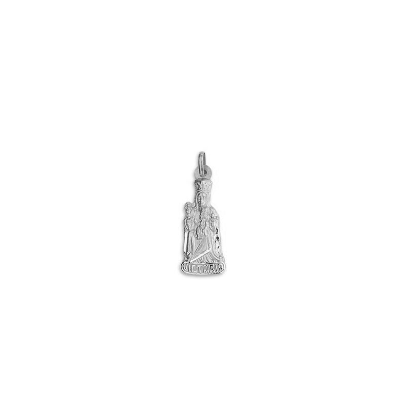 Medalla de la Virgen de la Victoria Silueta Plata | Joyería Parejo
