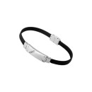 Pulsera Lotus Style LS1037/2/1 Cuero Negro Hombre