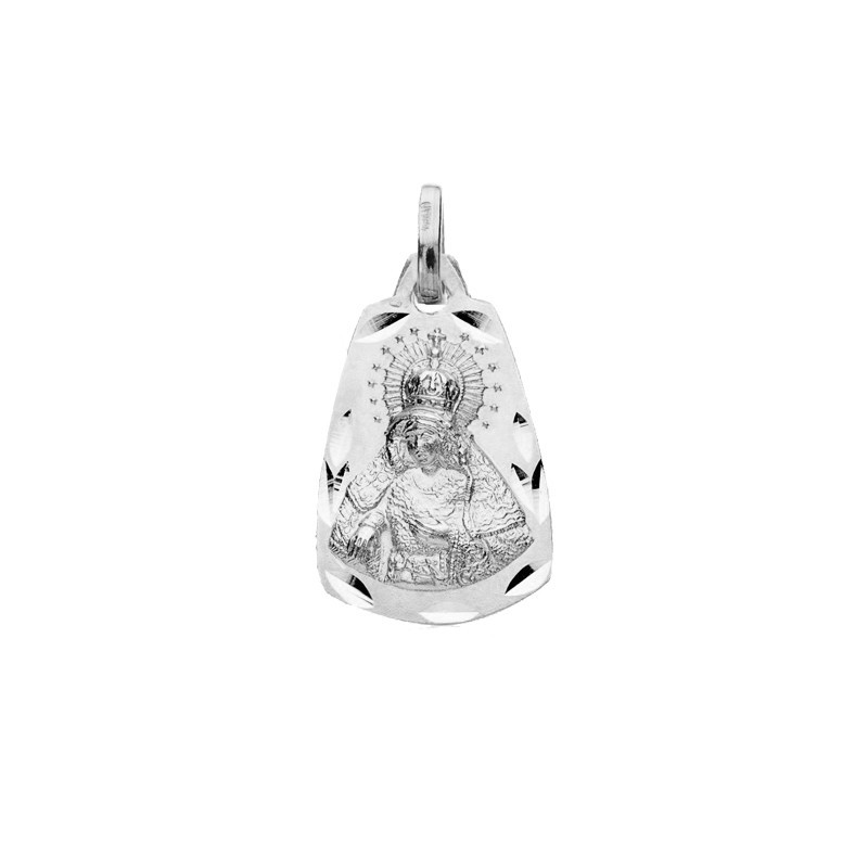 Medalla Virgen Macarena de Sevilla Lágrima Plata | Joyería Parejo