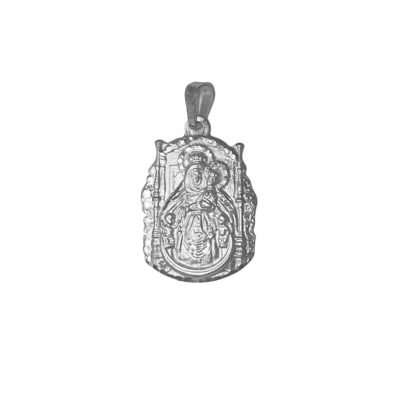 Medalla Virgen del Pino Silueta en Plata de Ley | Joyería Parejo