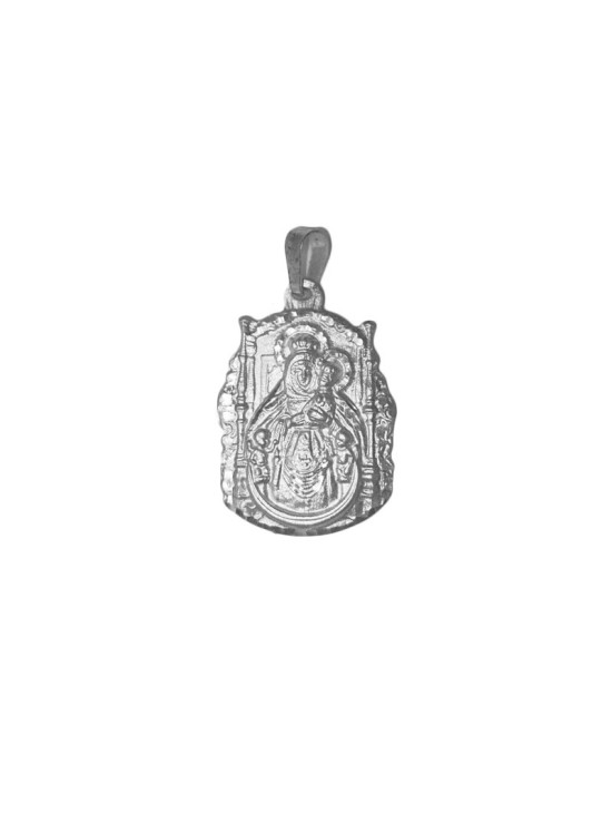 Medalla Virgen del Pino Silueta en Plata de Ley | Joyería Parejo