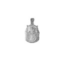 Medalla Virgen del Pino Silueta en Plata de Ley 925 mls