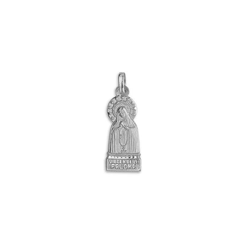 Medalla Virgen de la Paloma Silueta en Plata de Ley | Joyería Parejo