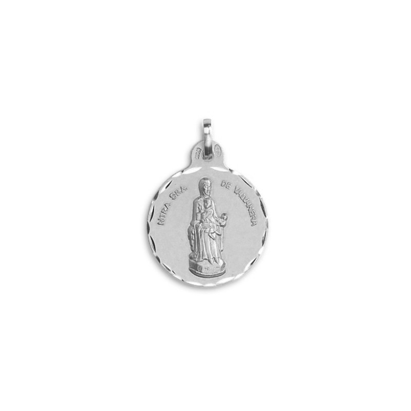 Medalla Redonda Virgen de Valvanera en Plata de Ley | Joyería Parejo