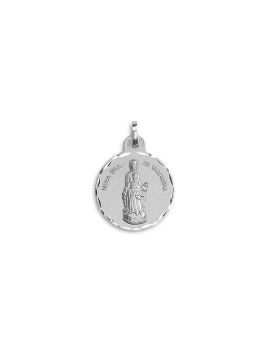 Medalla Redonda Virgen de Valvanera en Plata de Ley | Joyería Parejo