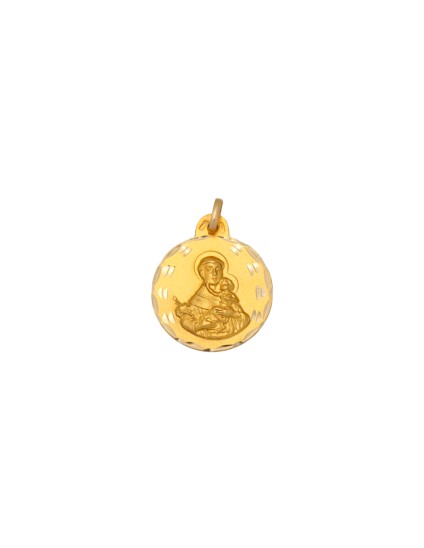 Medalha Redonda São António de Padu Ouro 18k - Comprar Online