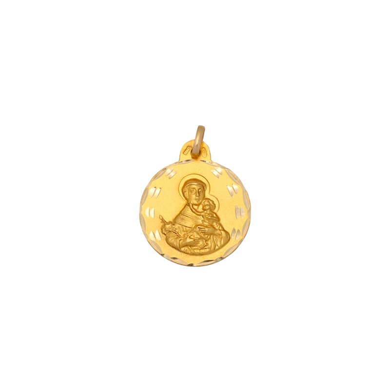 Medalla Redonda San Antonio de Padua Oro 18k - Comprar
