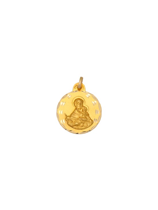Medalla Redonda San Antonio de Padua Oro 18k - Comprar