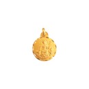 Medalla Redonda de la Pastora de Cantillana en Oro 18k