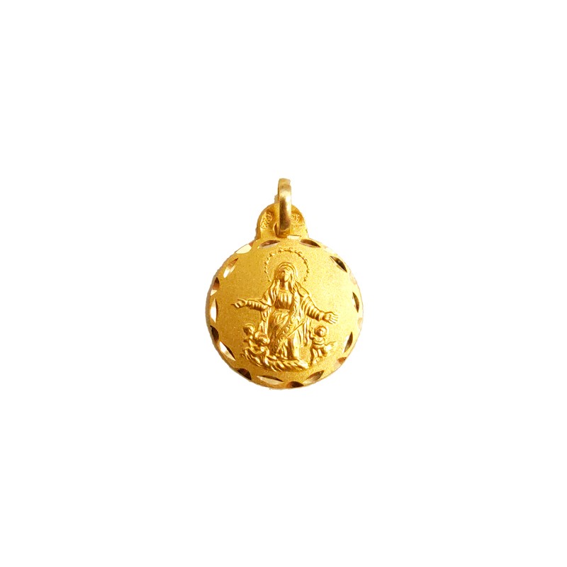 Medalha Nossa Senhora Assunção Cantillana Ouro 18k - Compre Aqui