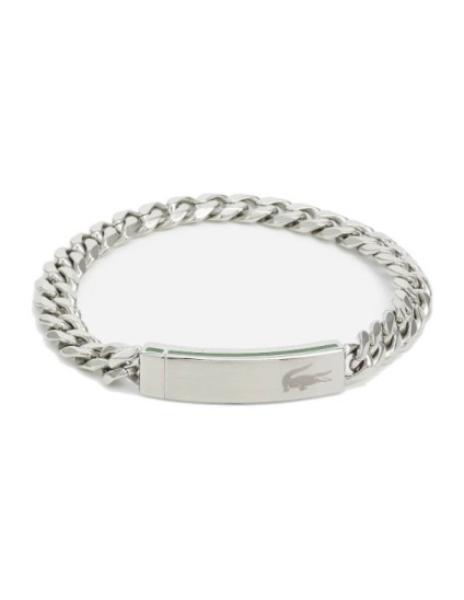Pulsera Lacoste Baseline Plata en Acero para Hombre
