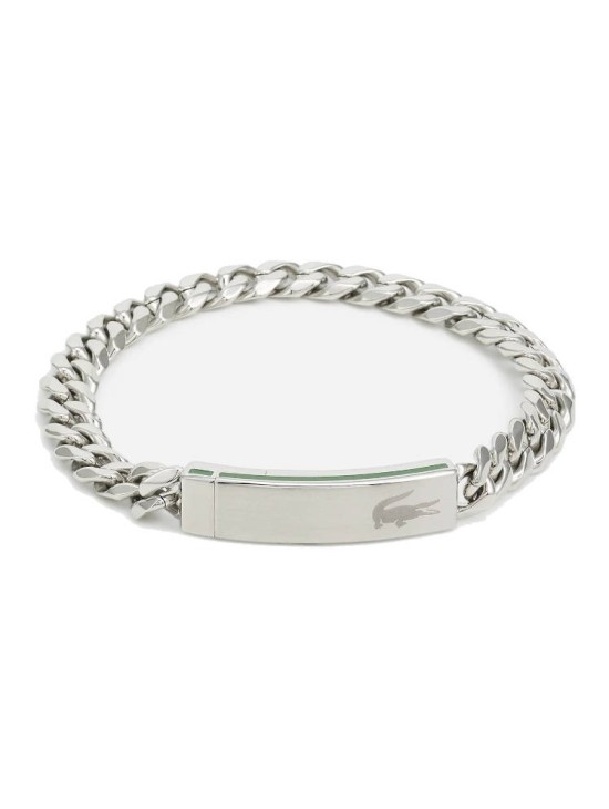 Pulsera Lacoste Baseline Plata en Acero para Hombre Pulsera Lacoste Baseline Plata en Acero para Hombre