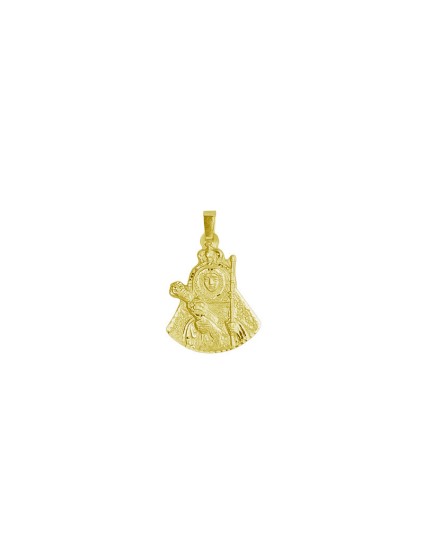 Medalha Silhueta Virgem da Candelária Tenerife Ouro | Joyeria Parej