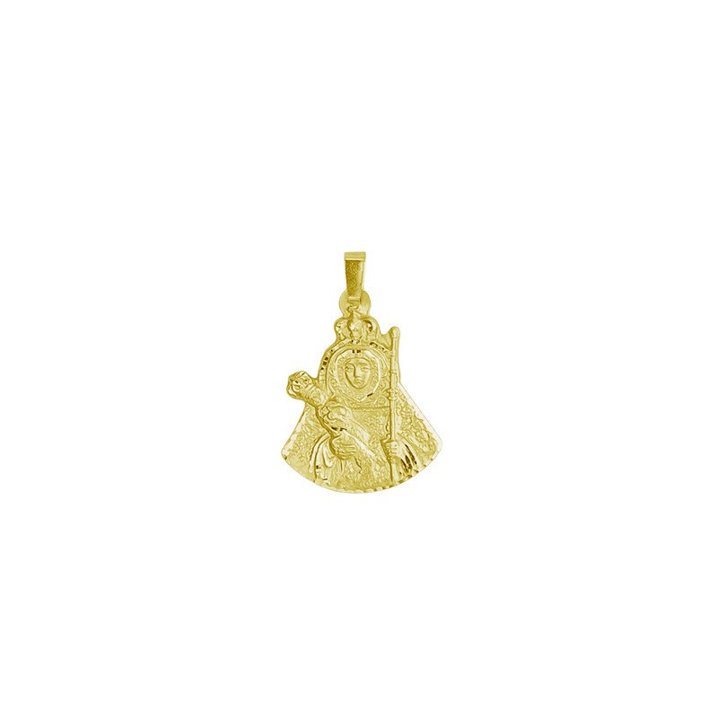 Virgin of Candelaria Silhouette Medal Tenerife Gold | Parejo Jewelr