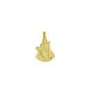 18K Gold Medal Silhouette of the Virgin of Candelaria of Tenerife
