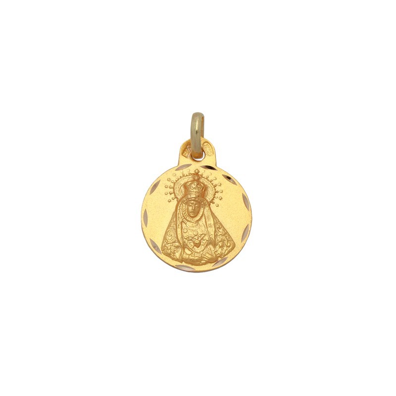 Round Virgin of Sorrows Gold Medal | Parejo Jewelry
