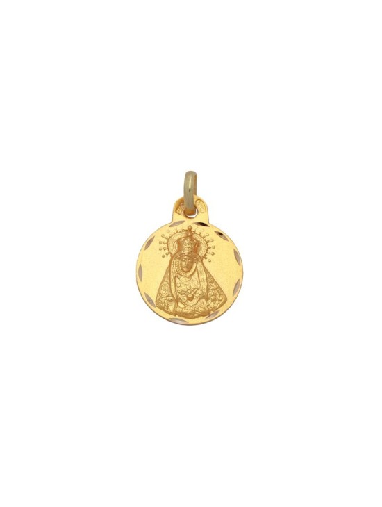 Medalha Redonda da Virgem dos Dolores em Ouro | Joyería Parejo