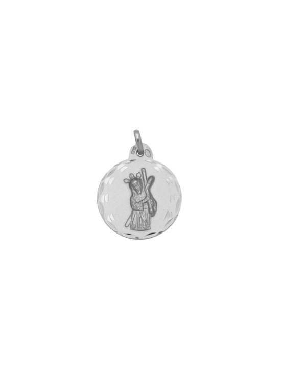 Medalla Redonda Cristo del Gran Poder Plata de Ley | Joyería Parejo