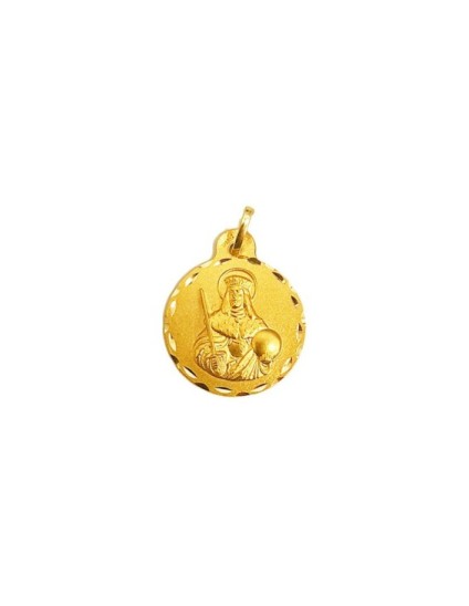 Medalha Redonda São Fernando em Ouro 18K | Joyeria Parejo