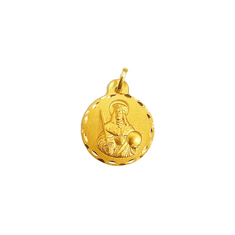 Medalla Redonda San Fernando en Oro 18K | Joyería Parejo