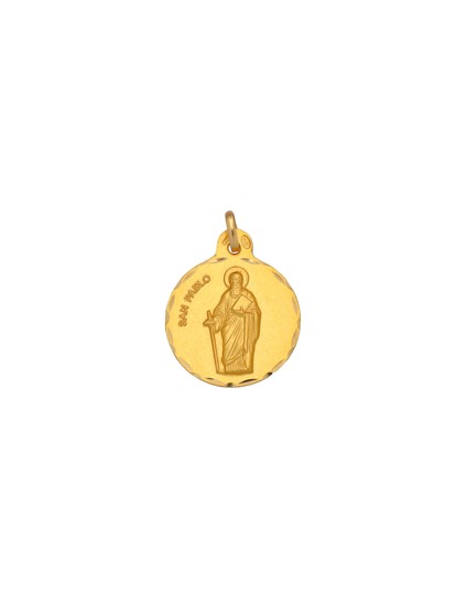 Medalha Redonda São Paulo Ouro 18k - Compre Online Aqui