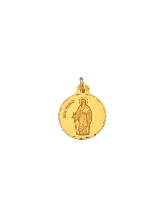 Medalla Redonda San Pablo Oro 18k - Compra Aquí