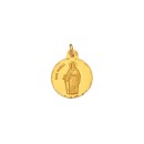 Medalla Redonda de San Pablo de Oro 18k de 21mm