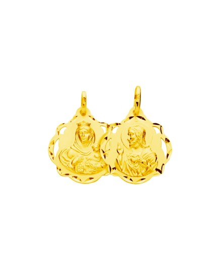 Sacred Heart Scapular Medal - Carmen Oro | Parejo Jewelry
