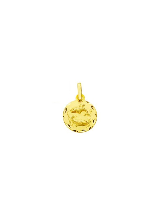 Medalla Horoscopo Piscis Oro 18k - Compra Online