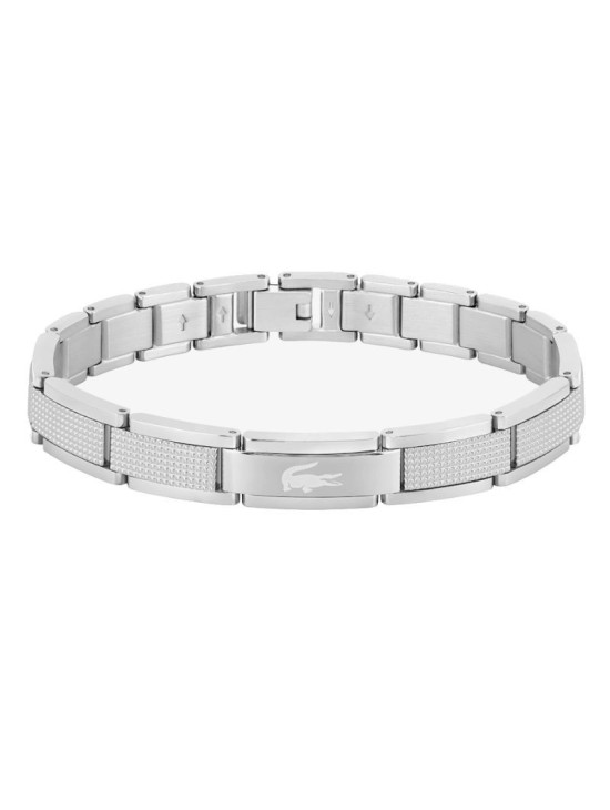 Pulsera Lacoste Stencil 2040188 Hombre Plata | Compra Aquí